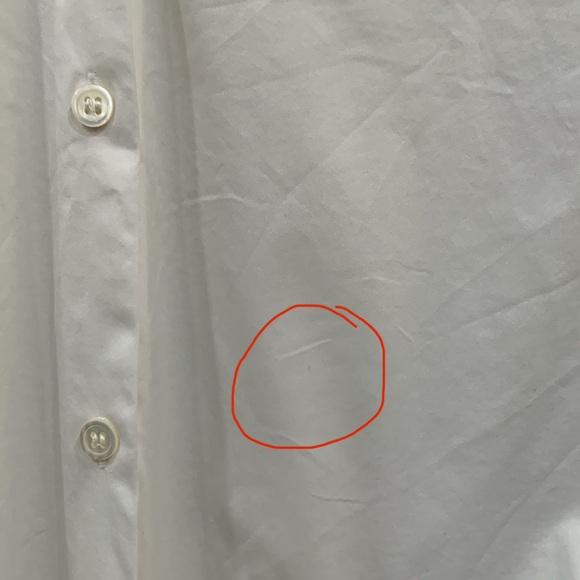 Theory White Button Down Blouse - Picture 2 of 3